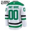 Børn NHL Dallas Stars Trøje Tilpasset 2024-25 Fanatics Premium Hvid Udebane